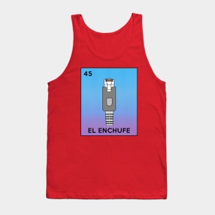 Loteria Mexicana Internet Meme RJ45 Enchufe Tank Top